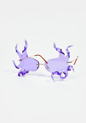 Monster 1 Neon Purple Sunglasses