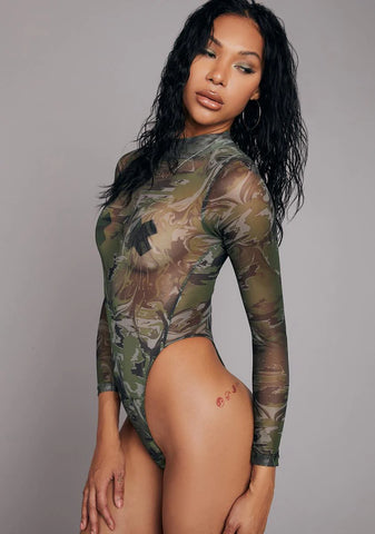 I'm A Catch Mesh Bodysuit