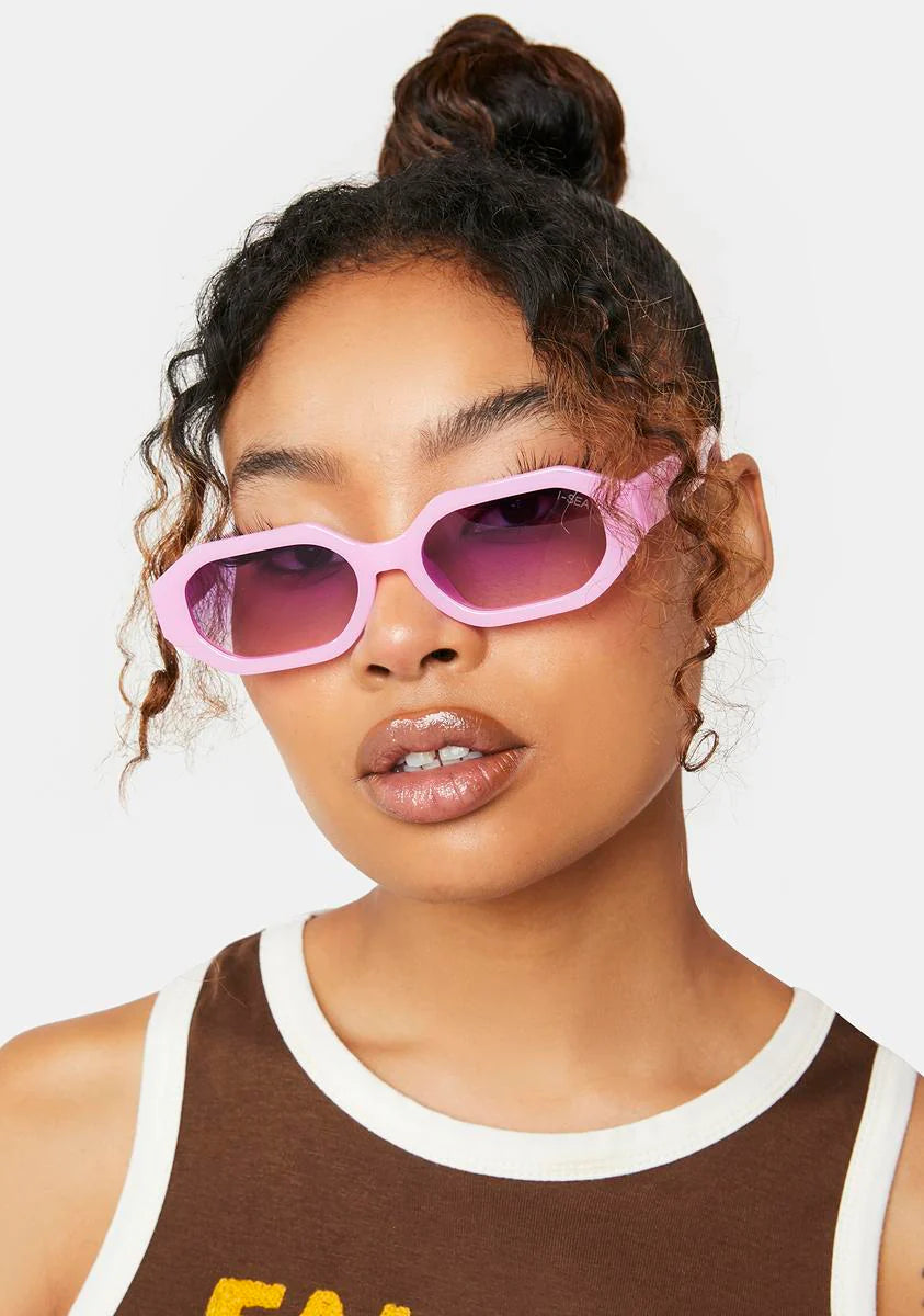 Mercer Pink Oval Sunglasses