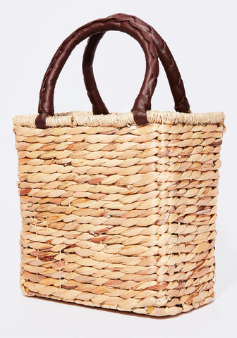 Sun Kissed Straw Handbag