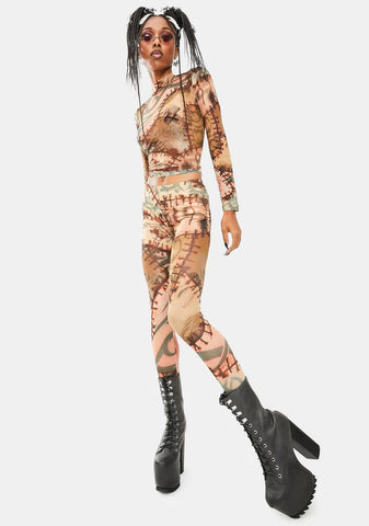 Under Your Skin Mesh Leggings