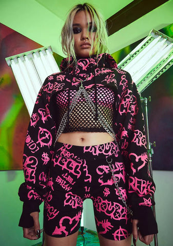 Rebel Minded Biker Shorts