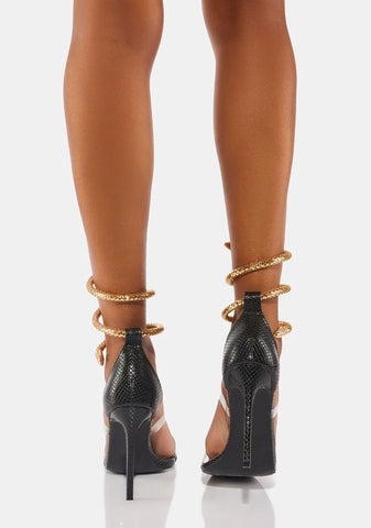 Samia Chain Wrap Heels