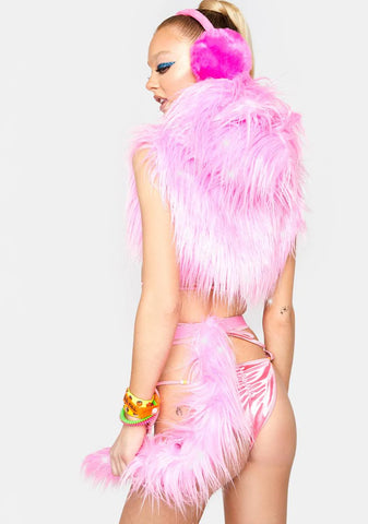 Sweet Techno Kitty Hoodie & Tail Set