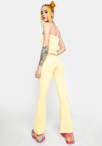 Yellow Aloha Pants