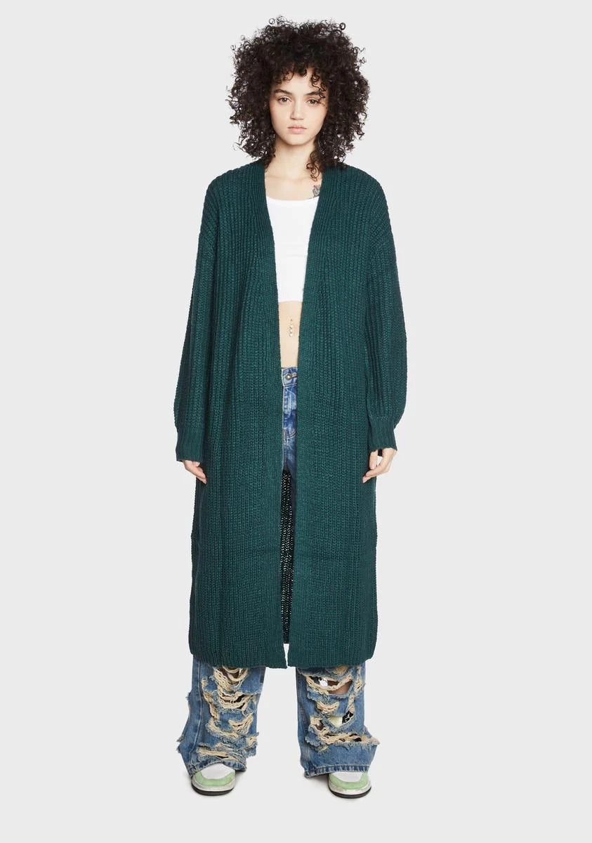 Mint What's The Use Knit Cardigan