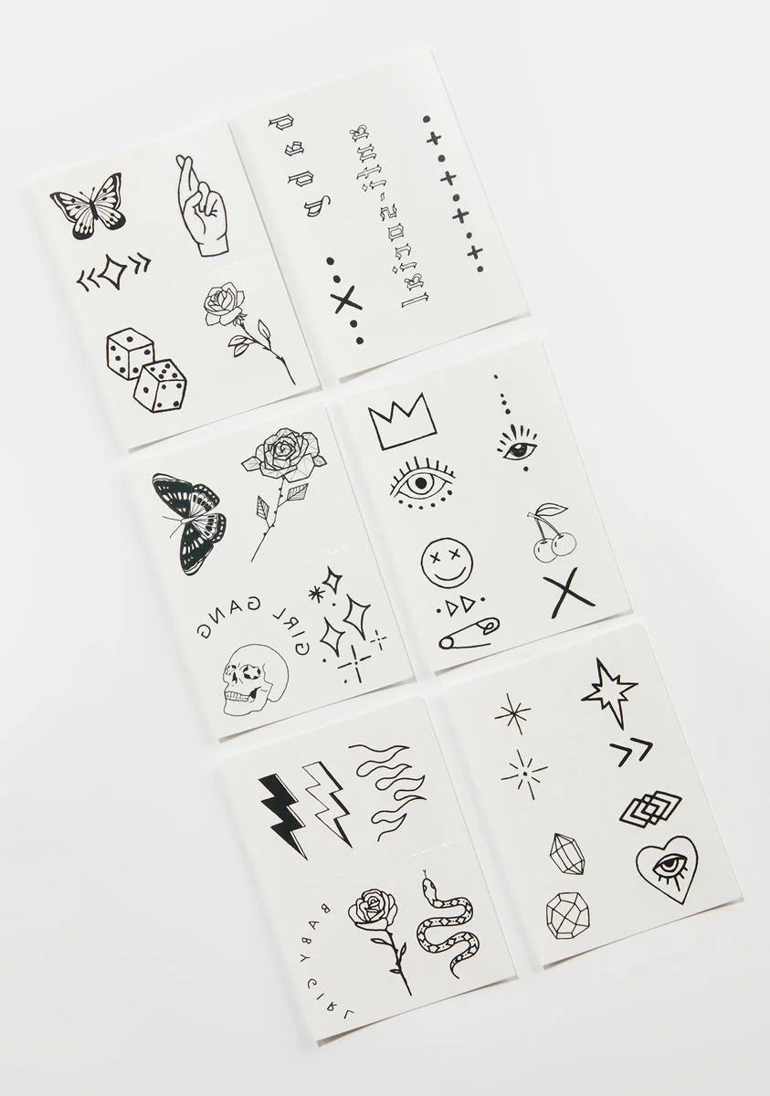 Bad Babe Temporary Tattoo Pack