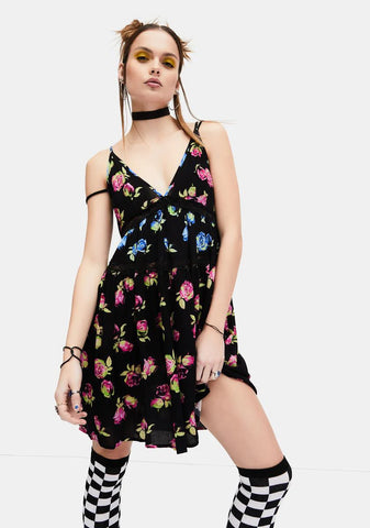 Lost In Yesterday Floral Mini Dress