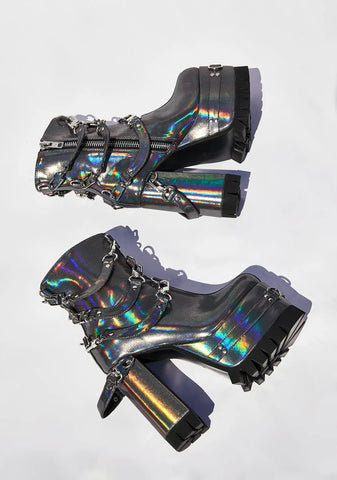 Ex Machina Holographic Boots
