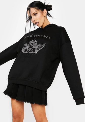 Angie Rhinestone Hoodie