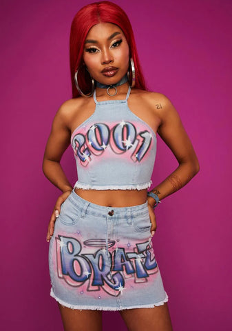 Strike A Pose Denim Set