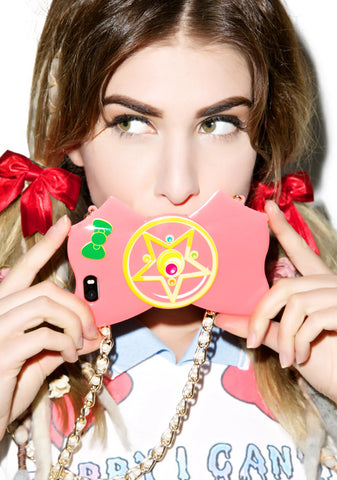 Crystal Star Bow iPhone 5 Case - Pink