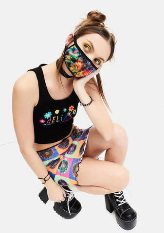 Social Butterfly Tie Dye Face Mask