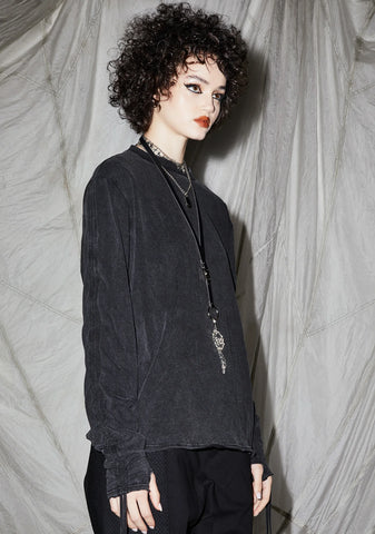 Reverb Unisex Ruched Sleeve T-Shirt