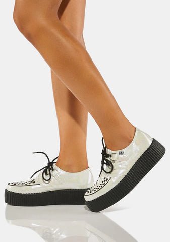 White Oil Slick Mondo Creepers