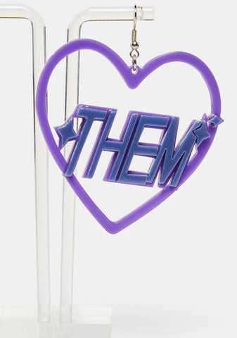 They Them Pronouns Earrings