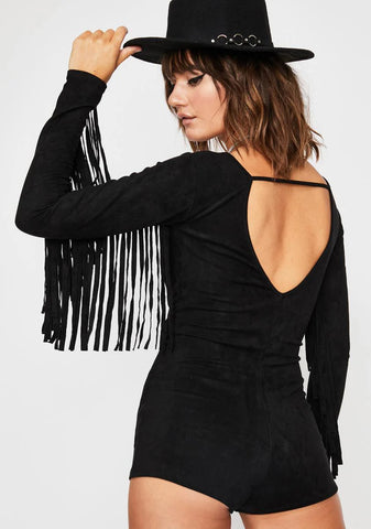 Yee MF Haw Fringe Romper