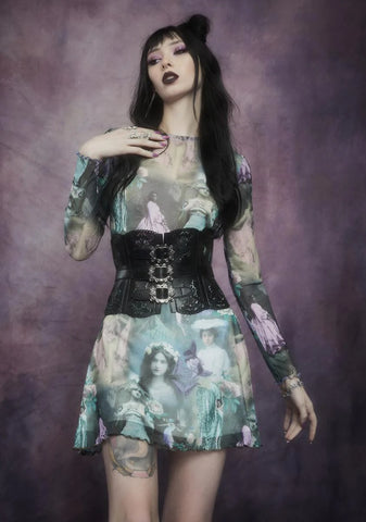 Path To The Underworld Vegan Leather Corset Belt