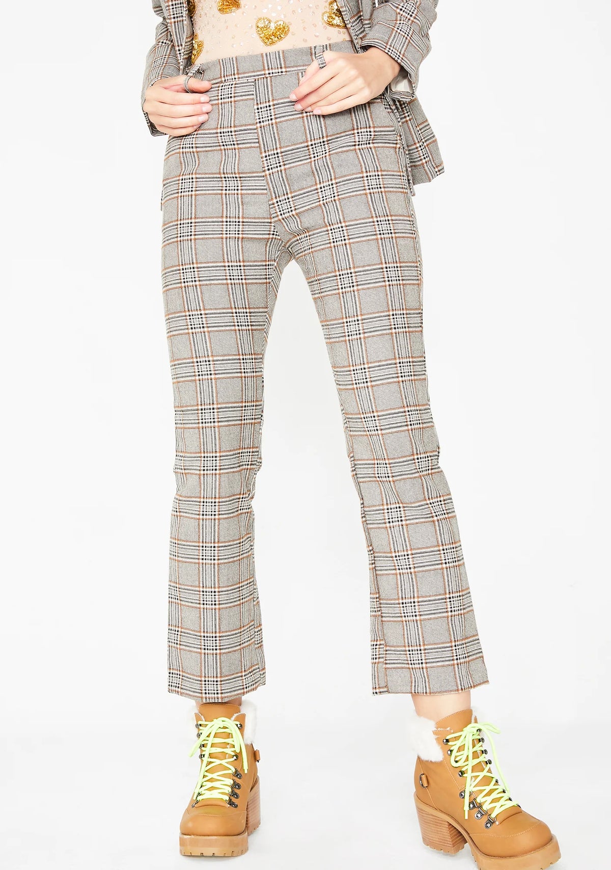 Nine To Five Plaid Pants