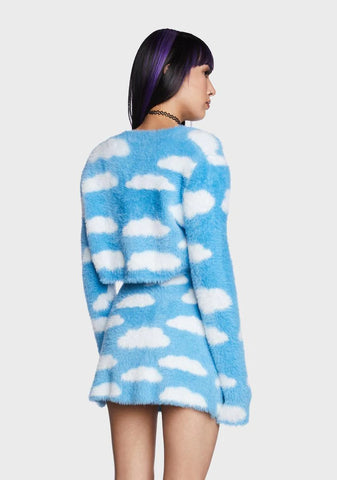 Lucy In The Sky Cloud Print Dress Set