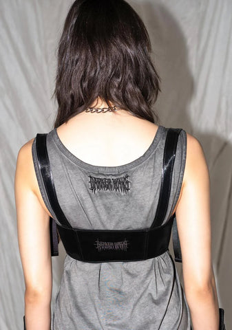 Synth Liquid Velvet Underbust Corset