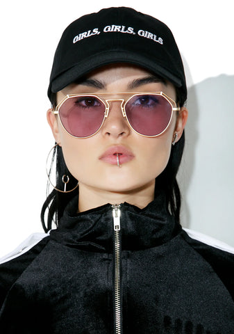 Violet Stephanie Matte Sunglasses