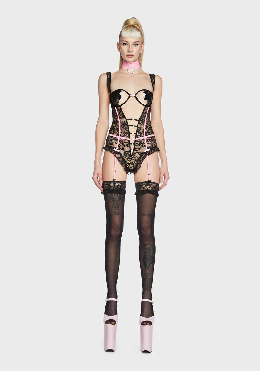 Vamp Lessons Lace Bodysuit