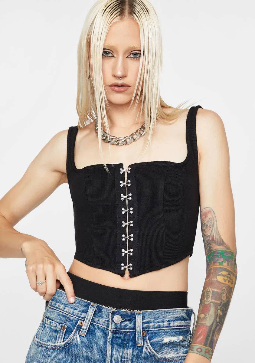 Craving Secrets Corset Crop Top