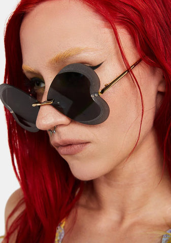 Sinful Sweet Vibrations Heart Sunglasses