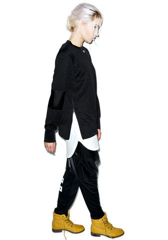 Call Me Quilted Pullover - Off White