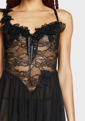 Rare Shadows Lace Dress Set