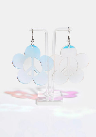 Peace Daisy Earrings
