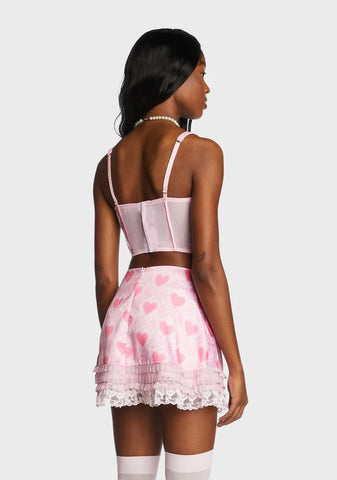 Blush Gilded Beauty Bustier Top