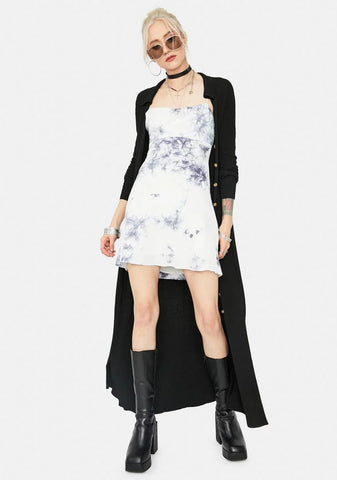 Take A Hit Tie Dye Open Back Mini Dress