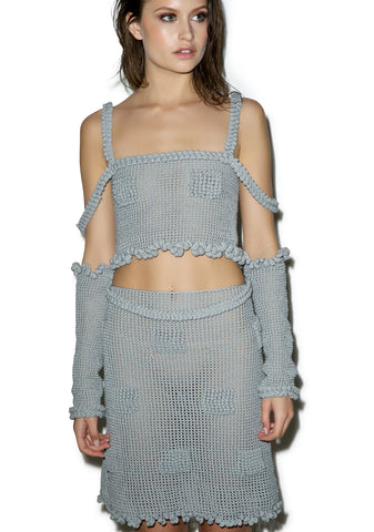 Candy Mesh Crochet Skirt