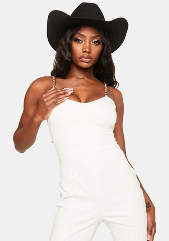 Western Style Denim Jumpsuit