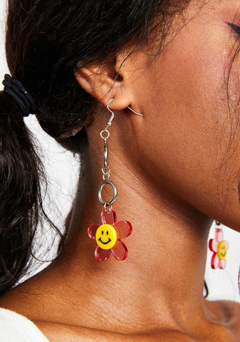 Petals Of Happiness Flower Earrings