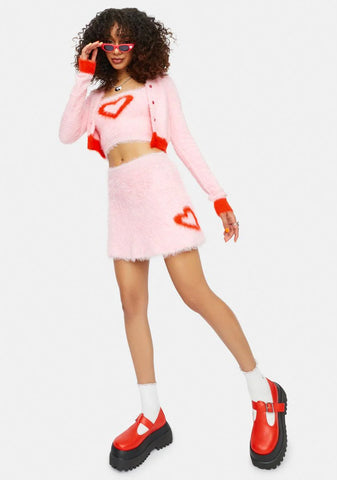 At The Love Shack Heart Sweater Set