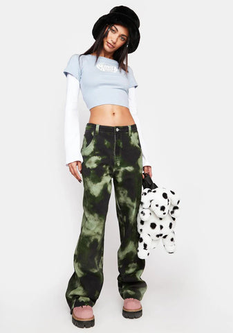 Top Of The Tree Tie Dye Jeans