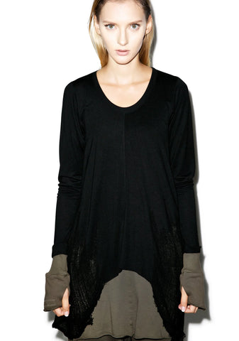 Y Shred Sweater - Black