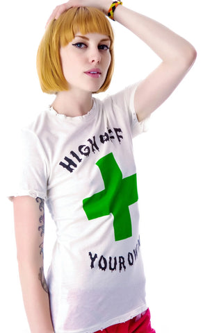 High Off Your Own Tee - White