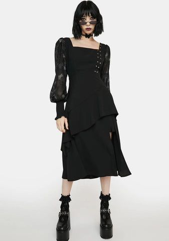 Beautiful Butterfly Midi Dress