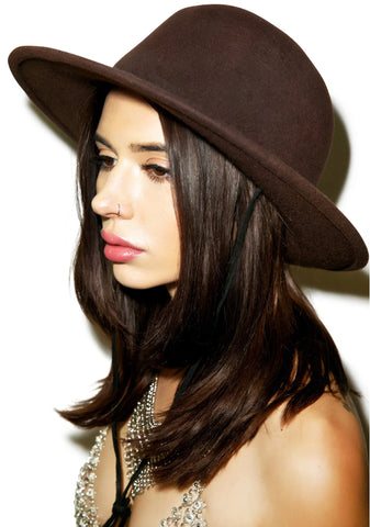 Celine Wool Hat - Dark Gray