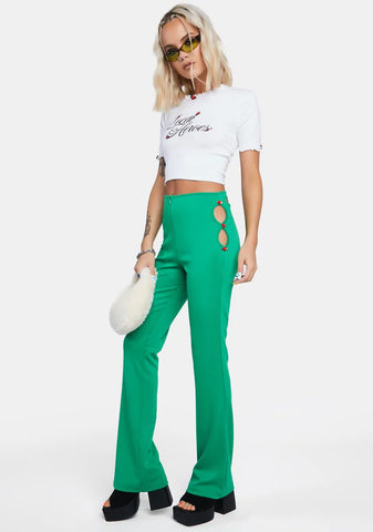 Rose High-Waisted Flared Pants
