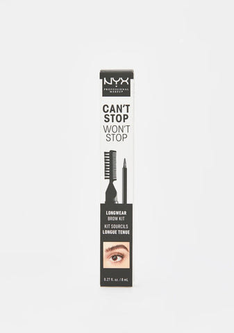 Black Can't Stop Won't Stop Longwear Brow Kit