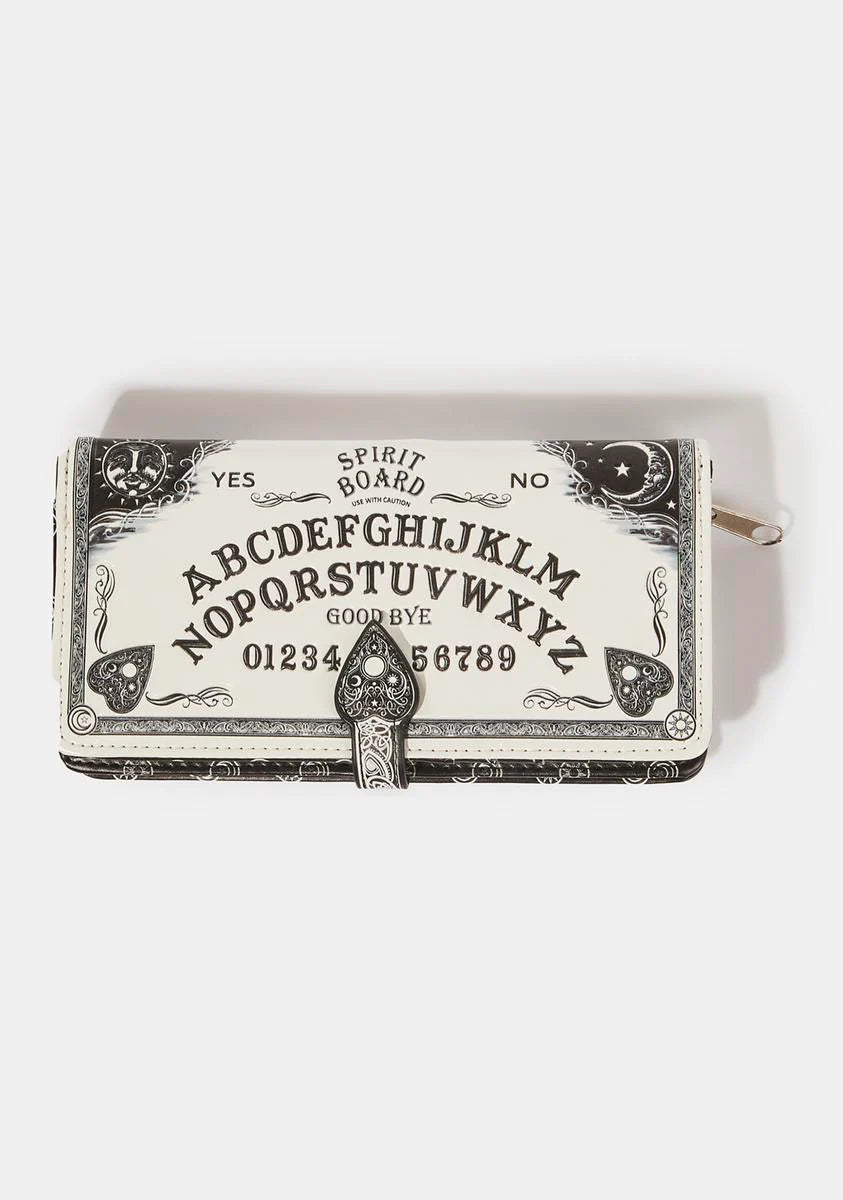 White Spirit Board Embossed Wallet
