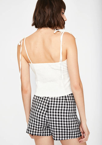 Wishful Thinking Gingham Skort