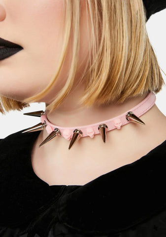 Macabre Thoughts Spiked Choker