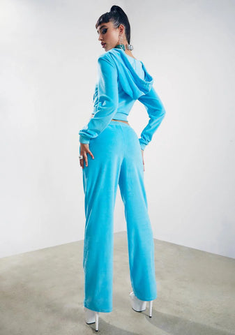 Kiss Me More Velour Track Pants