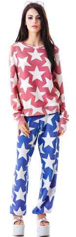 Denim Stars Baggy Beach Jumper